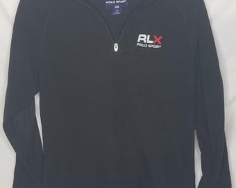 Vintage Polo Sport Fleece Shirt, Ralph Lauren RLX Emblem (L)