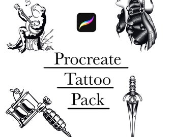 Procreate Tattoo-Pinsel-Set