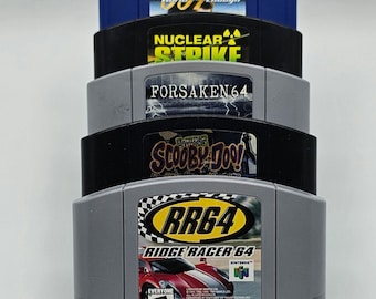Soporte de exhibición para cartuchos de juegos de Nintendo 64 - Vitrina de 7 niveles impresa en 3D