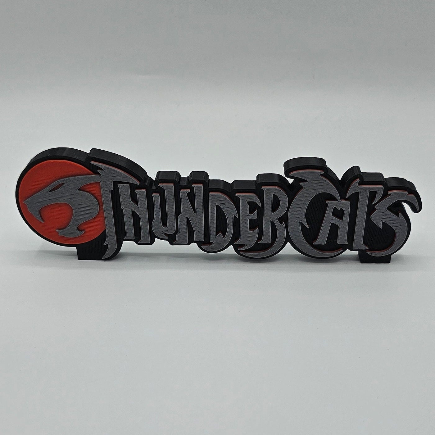 3D Printed Thundercats Logo Stand | Retro Cartoon Shelf