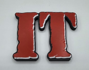 3D-tryckt IT-filmlogotypställ | Hylldisplay | Ultimat skräcksamlarobjekt | Stephen King