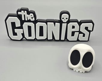 The Goonies 3D Printed Movie Logo & Skull: 80s Adventure Decor