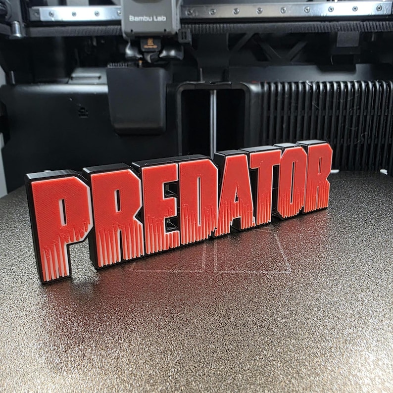 Predator Logo 3D Printed Display Stand - Etsy