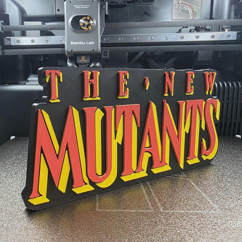 3D Printed the New Mutants Logo | Comic Book Decor - Etsy Canada