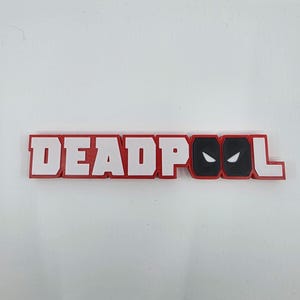 3D Printed Deadpool Comic Book Decor