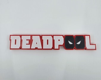 3D Printed Deadpool Comic Book Decor