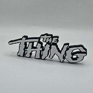 3D Printed The Thing Movie Logo Stand | Shelf Display | Ultimate Horror Collectible | Custom Decor