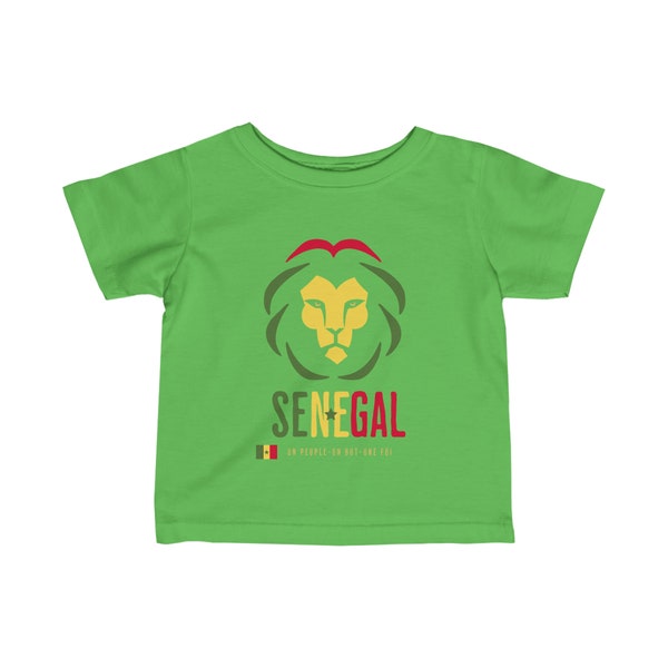 Senegal Infant T-shirt for Child for Toddler One People Tshirt Lion Shirt for Kids Lion Print T shirt African Lion Cadeau Sénégalais