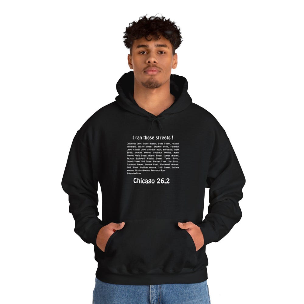 Chicago Marathon Unisex Hoodie For Marathon Runner Gift For Marathon Finisher Running Gifts Marathon Hoodie Chicago Sweatshirt For Runner New Hoodie
