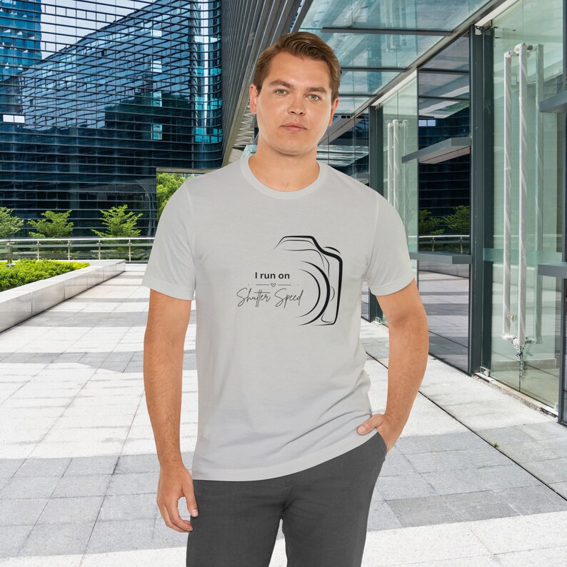 I Run On Shutter Speed Photographer T-shirt Camera Shutter Photography Gift Tshirt for Photography Lover Shutter Button T shirt Camera Shirt image 6