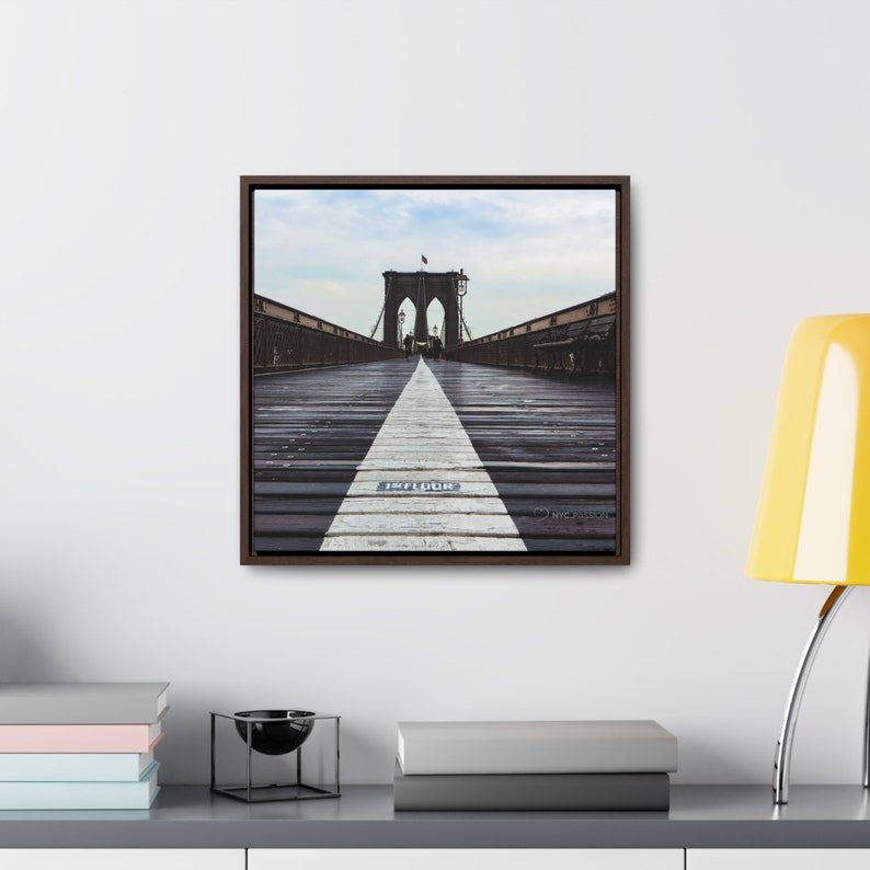 NYC Brooklyn Bridge Wall Art for Office for Hotel NYC Art Print Iconic ...