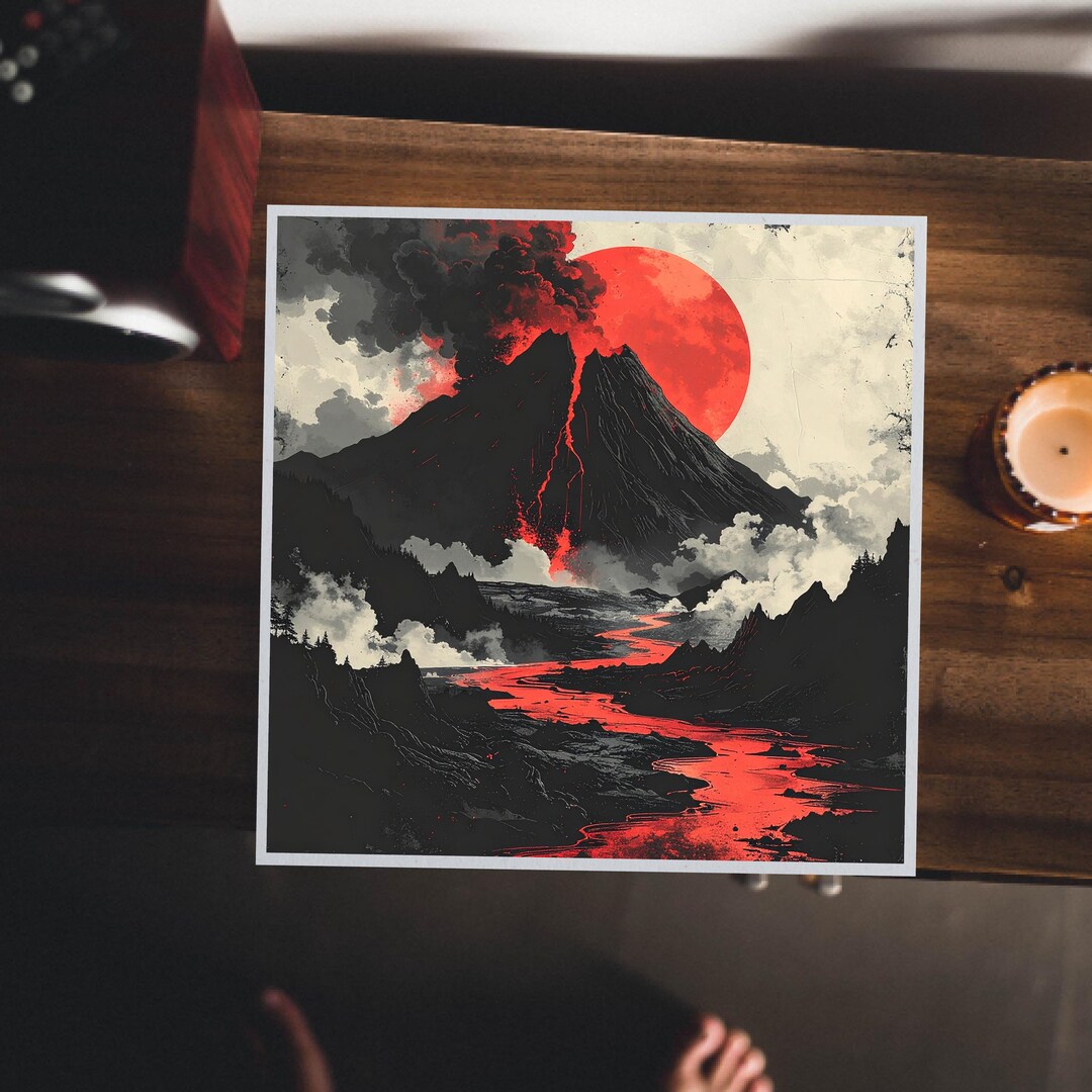Mount Doom Print, Lord of the Rings Wall Art - Etsy