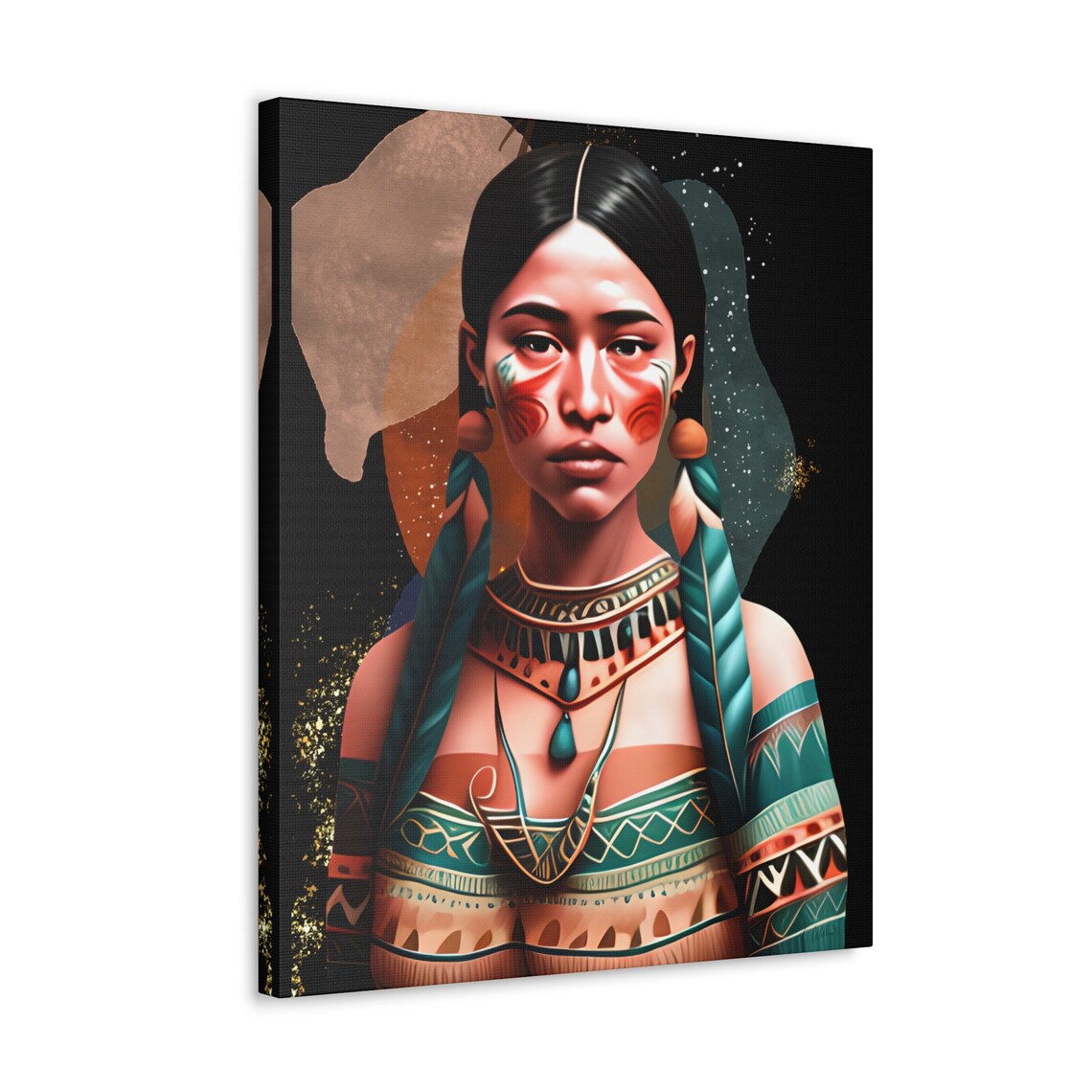 Latin Woman Canvas Artindigenous Culture Art Hispanic Culture Art