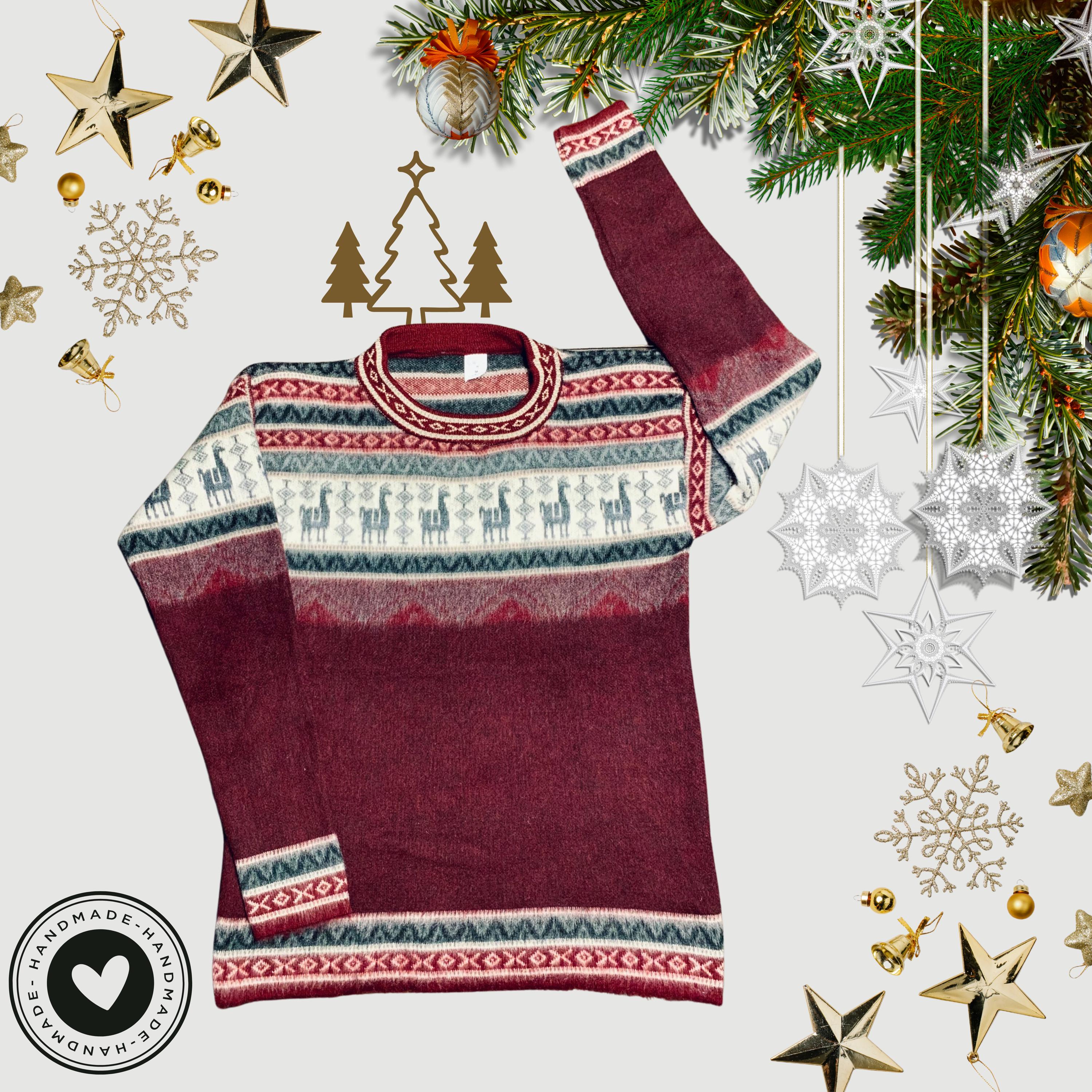 Ramuma Cinnamon Brown Alpaca Wool Sweater 1