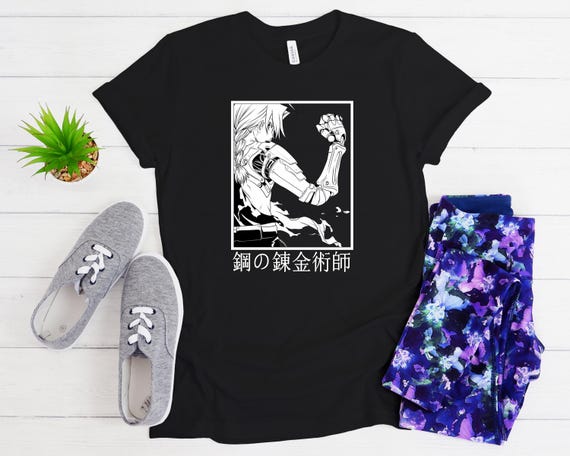 Anime Shirt, Full Metal Alchemist, Edward Elric Shirt, Fullmetal Alchemist Shirt, Alchemist Brotherhood T-Shirt, Anime Movies Watching Shirt