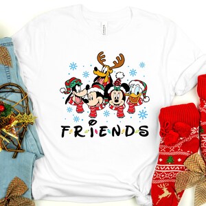 Mickey And Friends Christmas Shirt, Christmas Friends Shirt, Mickey and Friends Shirt, Disney Family Shirt, Christmas Movie Watching Shirt