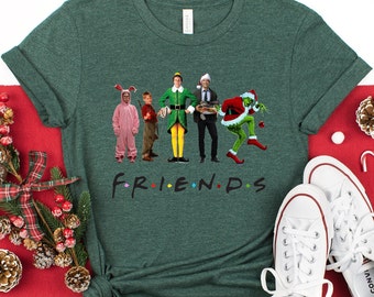 Christmas Friends Shirts, Christmas Movie Watching Shirt, Christmas Shirt Kids, Funny Christmas Shirt Gift, Christmas Vacation Shirts Family