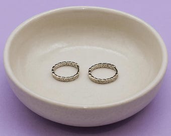 Sterling Silver 925 Twisted Hoop Earrings | Braided Huggie Hoops.