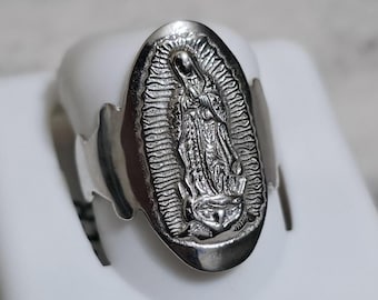 925er Silber Jungfrau Maria Ring