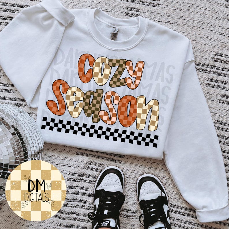 Cozy Season PNG Preppy Fall PNG Fall Digital Download Sweatshirt ...