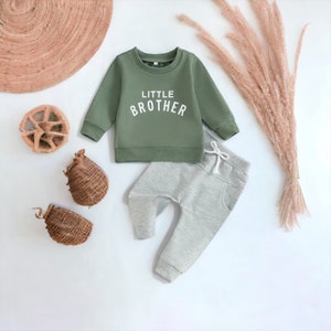 Little Brother Set,Little Brother Baby Sweatshirt,Little Brother Sweater,Brothers Matching Set,Sibling Matching Sweaters,Toddler Sweatshirt