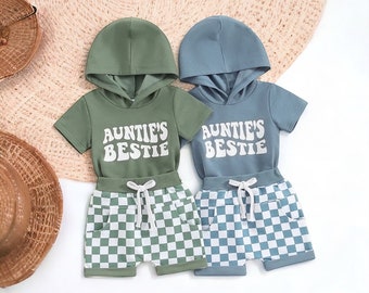 Auntie’s Bestie Set,Toddler Shirt and short,Baby Gift for Aunt,Toddler Clothing Set,Auntie is My Bestie shirt,Cute Baby Set,Auntie Bestie