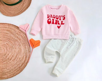 Daddy’s Girl Set,Daddy’s Girl Outfit,Daddy Daugther Clothes,Cute Baby Girl Outfit