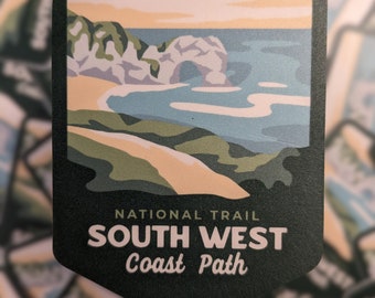 South West Cost Path National Trail Sticker | Gifts for Hikers & Walkers
