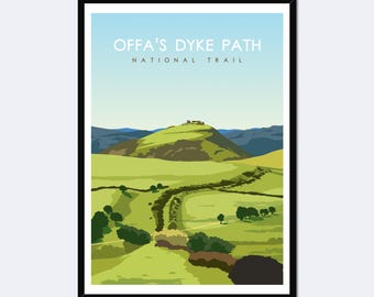 Offa's Dyke Path National Trail Poster