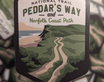 Pegatina del Sendero Nacional Peddar's Way y Norfolk Coast Path