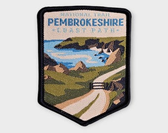 Patch du sentier national du sentier côtier du Pembrokeshire | Écusson/insigne de finisseur | Cadeau pour les randonneurs