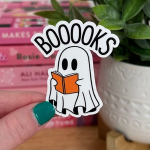 Bookish Ghost Vinyl Sticker