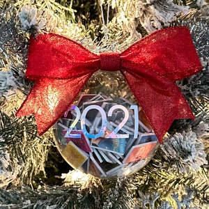 Customized Mini Book Christmas Tree Ornament