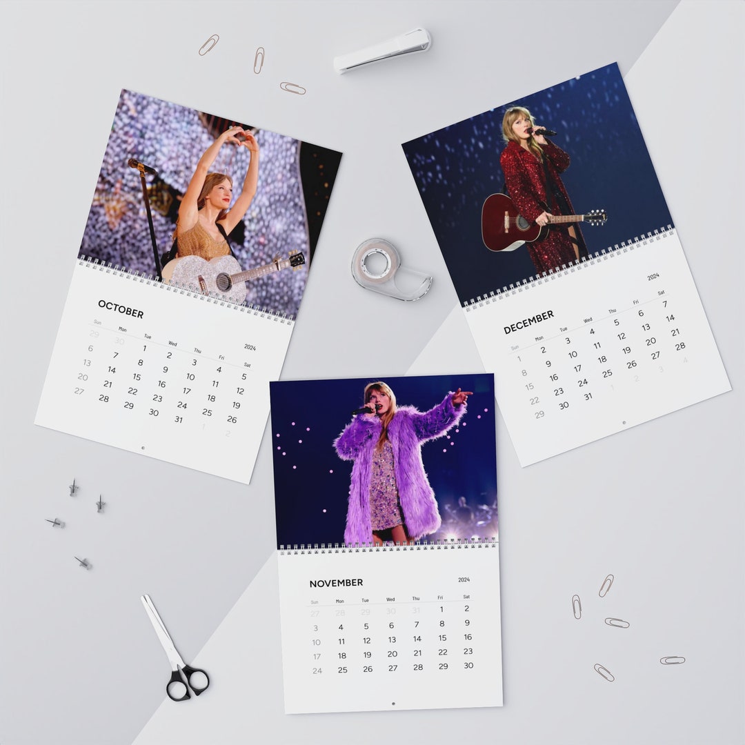 Taylor Swift 2024 Eras Tour Calendar Etsy Canada