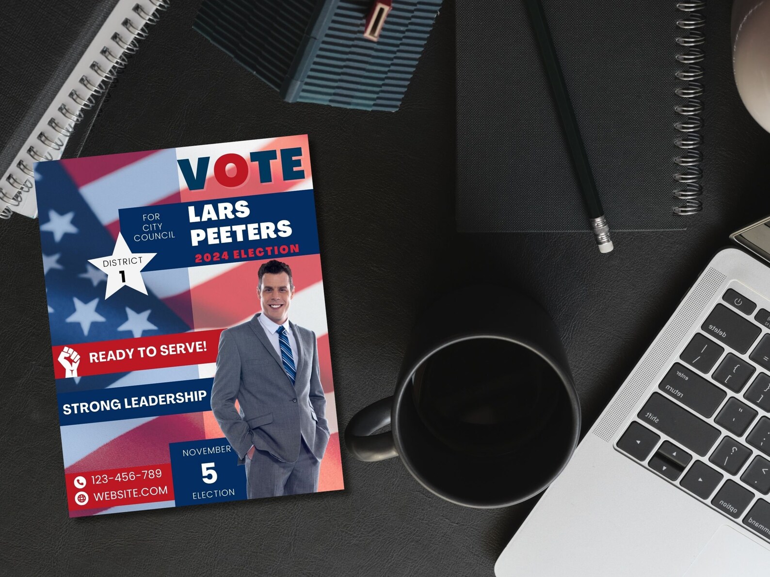 Election Campaign Flyer 2024 DIY Canva Election Campaign Flyer Template