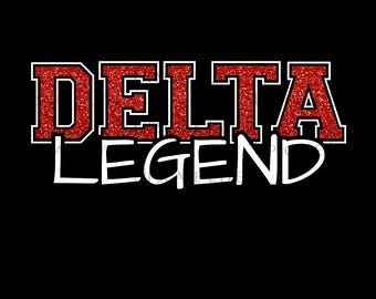 Delta Legend Design: DTF/Sublimation PNG (Digital Download Only File