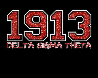 Delta Sigma Theta 1913 Design: PNG Sublimation File (Digital Download)