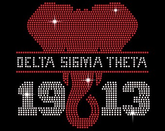 Delta Sigma Theta SVG: Rhinestone Template (Digital Download)