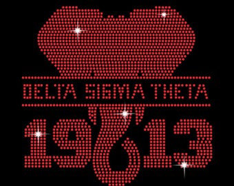 Delta Sigma Theta SVG: Rhinestone Template (Digital Download)