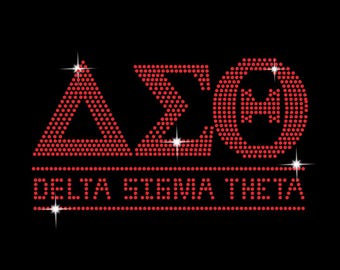 Delta Sigma Theta SVG: Rhinestone Template (Digital Download)