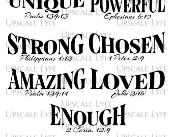 Inspirational Christian PNG Bundle: Motivational Faith Designs (Digital Download)