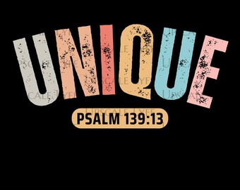Unique Psalm 139:13 Christian PNG Design (Digital Download)