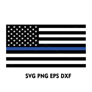 police svg, back the blue svg, thin blue line svg, police officer svg, police wife svg, distressed flag svg - Printable, Cricut & Silhouette