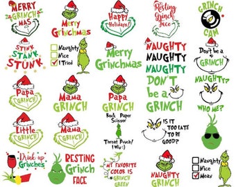 grinch xmas 180 pack svg