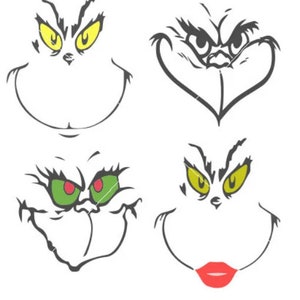 7 Grinch Christmas SVG , Christmas Svg, Winter Svg, Christmas cut files, Christmas for Shirts, Christmas Cricut, Silhouette