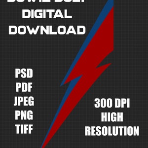 Bowie bolt - digital download - No background