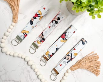 Handmade Mickey Mouse Keychain | Magical Handmade Wristlet Gift