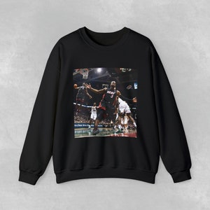 Lebron James and Dwyane Wade Crewneck Sweatshirt,Miami Heat Champion Sweater,Dunk Hoodie