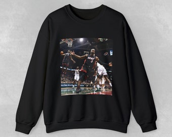 Lebron James and Dwyane Wade Crewneck Sweatshirt,Miami Heat Champion Sweater,Dunk Hoodie