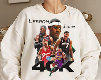 LeBron James 40K Points Graphic Sweatshirt: King James NBA Hoodie